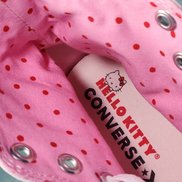 Converse x Sanrio Hello Kitty Kawaii High Top Women's Size 9.5 Sneakers Rare - Picture 14 of 16